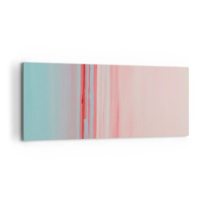 Bild auf Leinwand - Leinwandbild - Abstraktion im Morgengrauen - 100x40 cm