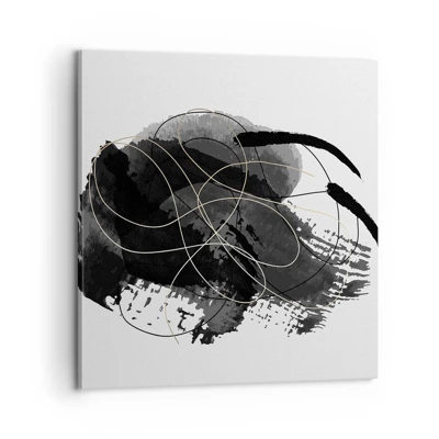 Bild auf Leinwand - Leinwandbild - Aus Schwarz entstanden - 60x60 cm
