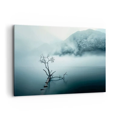 Bild auf Leinwand - Leinwandbild - Aus Wasser und Nebel - 120x80 cm