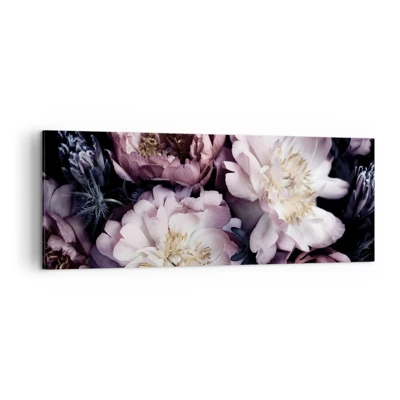 Bild auf Leinwand - Leinwandbild - Blumenstrauß im alten Stil - 140x50 cm