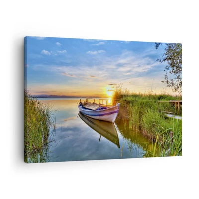 Bild auf Leinwand - Leinwandbild - Bucht erfüllter Träume - 70x50 cm