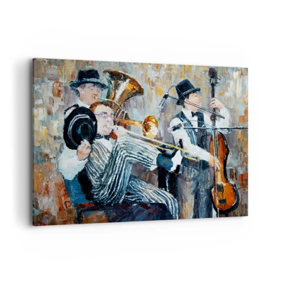 Bild auf Leinwand - Leinwandbild - Der ganze Jazz - 120x80 cm