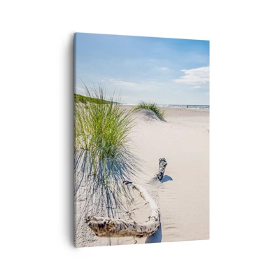 Bild auf Leinwand - Leinwandbild - Der schönste Strand? Ostsee-Strand - 50x70 cm