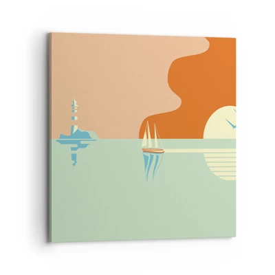 Bild auf Leinwand - Leinwandbild - Die perfekte Meereslandschaft - 70x70 cm