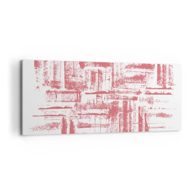 Bild auf Leinwand - Leinwandbild - Die rote Stadt - 100x40 cm