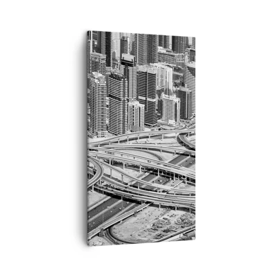 Bild auf Leinwand - Leinwandbild - Dubai - die unmögliche Stadt - 45x80 cm