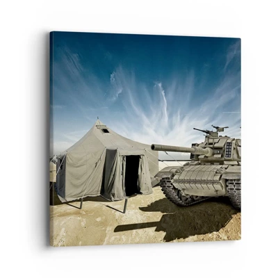Bild auf Leinwand - Leinwandbild - Ein militärischer Traum - 40x40 cm
