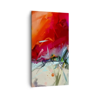 Bild auf Leinwand - Leinwandbild - Eine Explosion von Lichtern und Farben - 55x100 cm