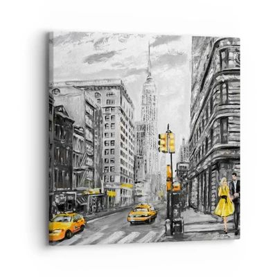 Bild auf Leinwand - Leinwandbild - Eine New Yorker Geschichte - 30x30 cm