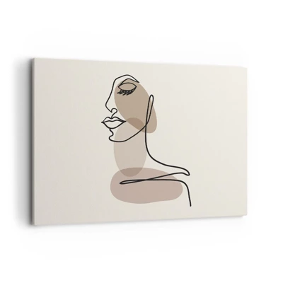 Bild auf Leinwand - Leinwandbild - Eine gewisse Linie der Schönheit - 120x80 cm