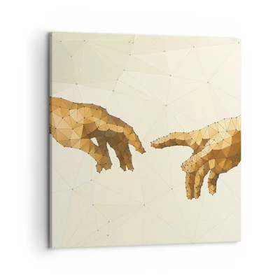 Bild auf Leinwand - Leinwandbild - Göttliche Geometrie - 50x50 cm