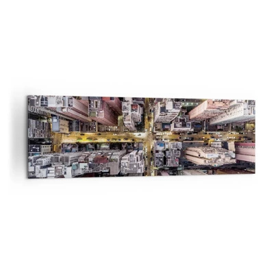 Bild auf Leinwand - Leinwandbild - Grüße aus Hongkong - 160x50 cm