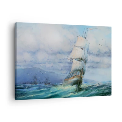 Bild auf Leinwand - Leinwandbild - Guter Wind - 70x50 cm