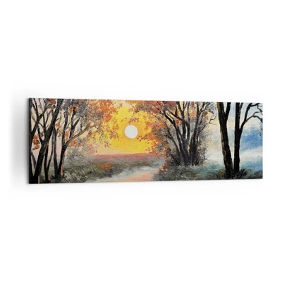 Bild auf Leinwand - Leinwandbild - Herbststimmung - 160x50 cm