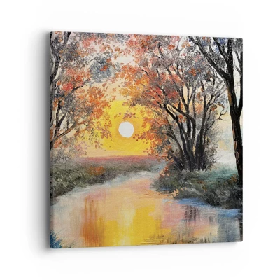 Bild auf Leinwand - Leinwandbild - Herbststimmung - 40x40 cm