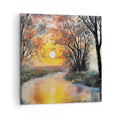 Bild auf Leinwand - Leinwandbild - Herbststimmung - 50x50 cm