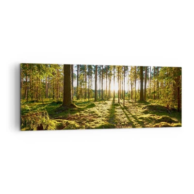 Bild auf Leinwand - Leinwandbild - … Hinter den sieben Wäldern - 140x50 cm