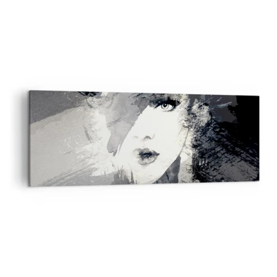 Bild auf Leinwand - Leinwandbild - Hinter einem grauen Schleier - 140x50 cm