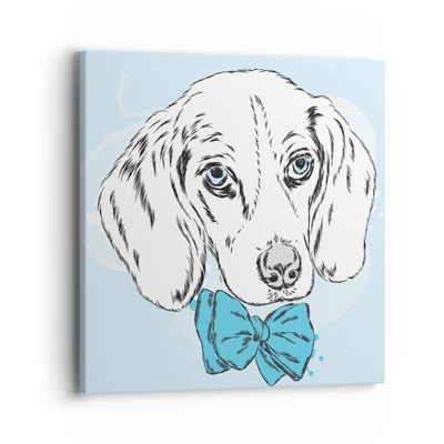 Bild auf Leinwand - Leinwandbild - Hunde-Eleganz - 40x40 cm