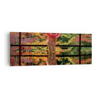 Bild auf Leinwand - Leinwandbild - Im Tempel der Natur - 140x50 cm