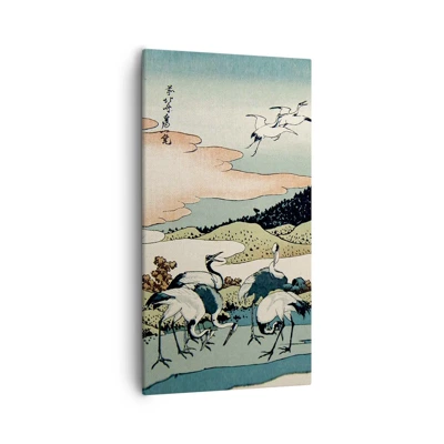 Bild auf Leinwand - Leinwandbild - Im japanischen Geist - 55x100 cm