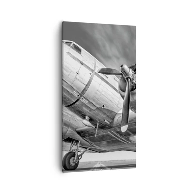 Bild auf Leinwand - Leinwandbild - Immer flugbereit - 55x100 cm