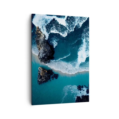 Bild auf Leinwand - Leinwandbild - In Wellen gehüllt - 50x70 cm