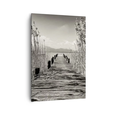 Bild auf Leinwand - Leinwandbild - In der Stille des Grases - 70x100 cm