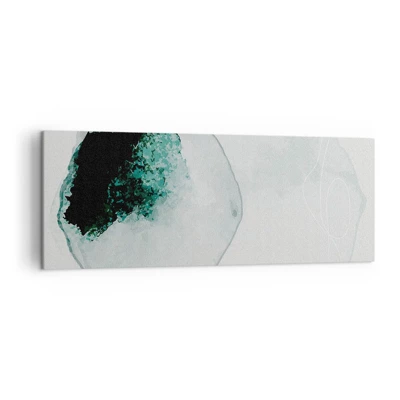 Bild auf Leinwand - Leinwandbild - In einem Tropfen Wasser - 140x50 cm