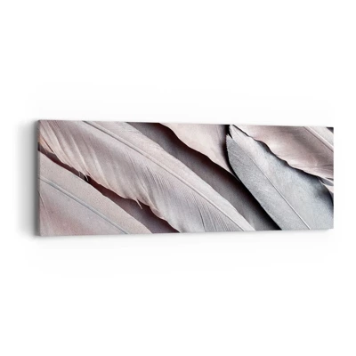 Bild auf Leinwand - Leinwandbild - In rosa Silber - 90x30 cm