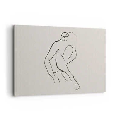 Bild auf Leinwand - Leinwandbild - Intime Skizze - 120x80 cm