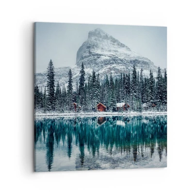 Bild auf Leinwand - Leinwandbild - Kanadischer Rückzug - 50x50 cm