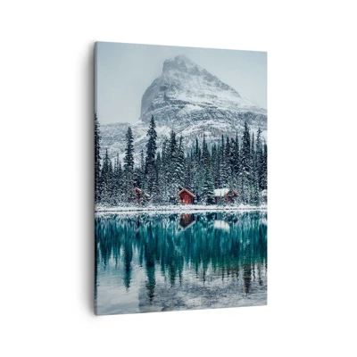 Bild auf Leinwand - Leinwandbild - Kanadischer Rückzug - 50x70 cm