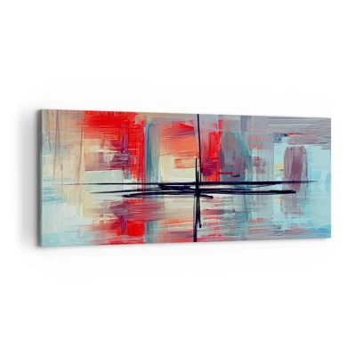 Bild auf Leinwand - Leinwandbild - Landschaft in einer unbekannten Dimension - 100x40 cm