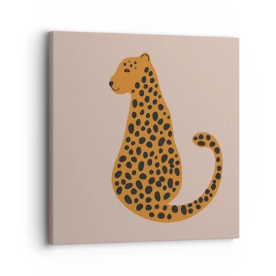 Bild auf Leinwand - Leinwandbild - Leopardenmuster ist ein modisches Muster - 30x30 cm