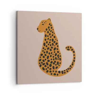 Bild auf Leinwand - Leinwandbild - Leopardenmuster ist ein modisches Muster - 50x50 cm