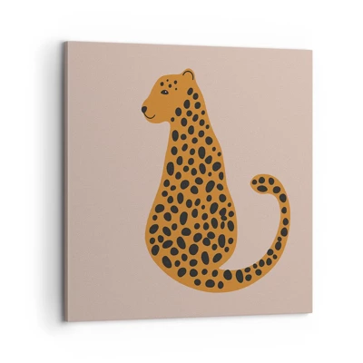 Bild auf Leinwand - Leinwandbild - Leopardenmuster ist ein modisches Muster - 60x60 cm