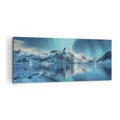 Bild auf Leinwand - Leinwandbild - Lichtnacht - 100x40 cm