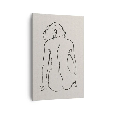Bild auf Leinwand - Leinwandbild - Mädchenakt - 80x120 cm