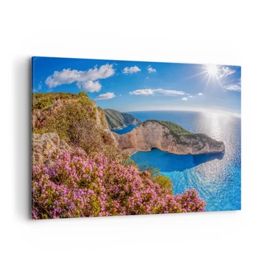Bild auf Leinwand - Leinwandbild - Mein toller Griechenlandurlaub - 100x70 cm