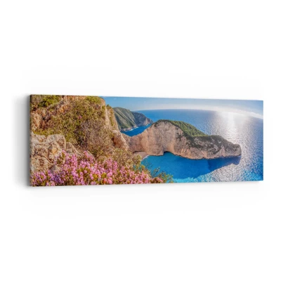 Bild auf Leinwand - Leinwandbild - Mein toller Griechenlandurlaub - 90x30 cm