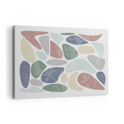 Bild auf Leinwand - Leinwandbild - Mosaik aus pulverförmigen Farben - 100x70 cm