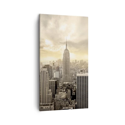 Bild auf Leinwand - Leinwandbild - New York aus Grau - 45x80 cm