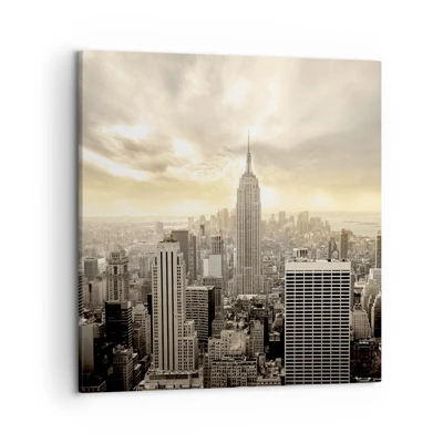 Bild auf Leinwand - Leinwandbild - New York aus Grau - 50x50 cm