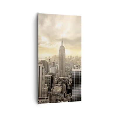 Bild auf Leinwand - Leinwandbild - New York aus Grau - 65x120 cm