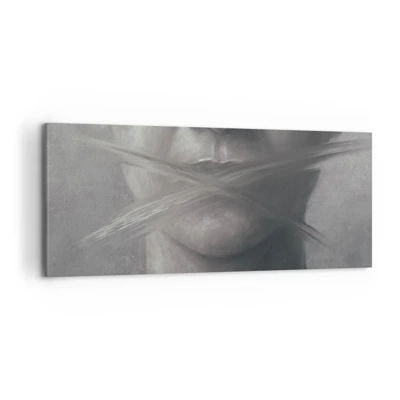 Bild auf Leinwand - Leinwandbild - Ohne ein Wort - 120x50 cm
