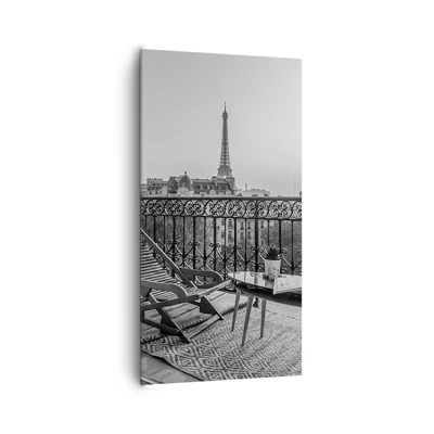 Bild auf Leinwand - Leinwandbild - Pariser Nachmittag - 65x120 cm