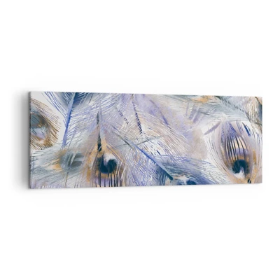 Bild auf Leinwand - Leinwandbild - Pfau-Komposition - 140x50 cm