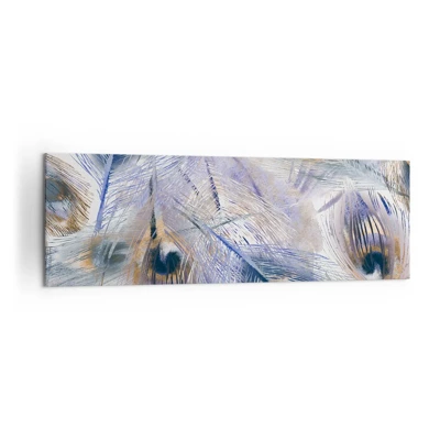 Bild auf Leinwand - Leinwandbild - Pfau-Komposition - 160x50 cm