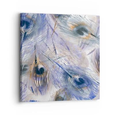 Bild auf Leinwand - Leinwandbild - Pfau-Komposition - 30x30 cm